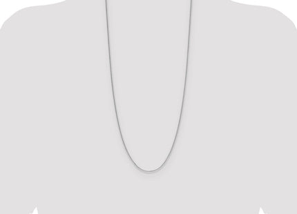 Sterling Silver Rhodium-plated 8 Sided D/C Double Spiga Chain (Style QDDS030R-30)