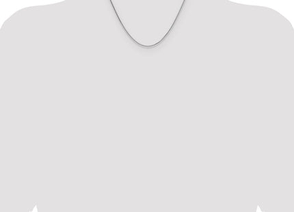 Sterling Silver Rhodium-plated 8 Sided D/C Double Spiga Chain (Style QDDS035R-18)