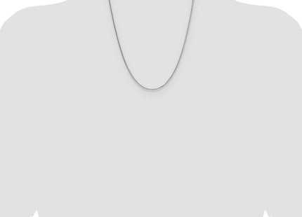 Sterling Silver Rhodium-plated 8 Sided D/C Double Spiga Chain (Style QDDS035R-22)