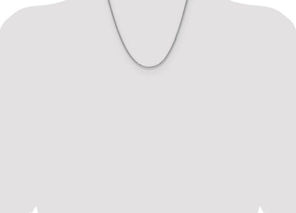 Sterling Silver Rhodium-plated 8 Sided D/C Double Spiga Chain