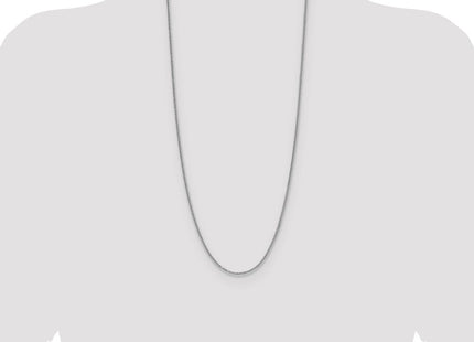 Sterling Silver Rhodium-plated 8 Sided D/C Double Spiga Chain