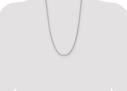 Sterling Silver Rhodium-plated 8 Sided D/C Double Spiga Chain (Style QDDS060R-26)