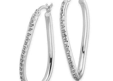 Sterling Silver Earrings Style QDF108 - Classique Jewelry Inc.