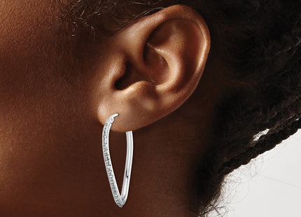 Sterling Silver Earrings Style QDF108 - Classique Jewelry Inc.