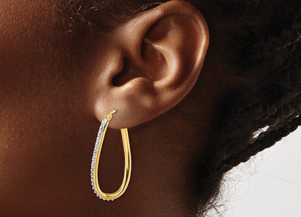 Sterling Silver Earrings Style QDF109 - Classique Jewelry Inc.