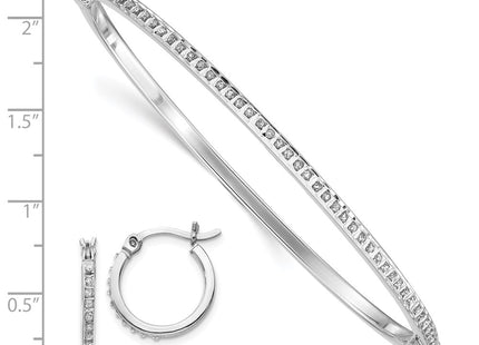 Sterling Silver Earrings Style QDF113 - Classique Jewelry Inc.