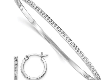 Sterling Silver Earrings Style QDF113 - Classique Jewelry Inc.