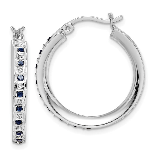 Sterling Silver Earrings Style QDF132 - Classique Jewelry Inc.