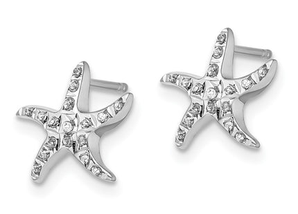 Sterling Silver Earrings Style QDF149 - Classique Jewelry Inc.