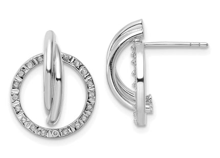 Sterling Silver Earrings Style QDF187 - Classique Jewelry Inc.