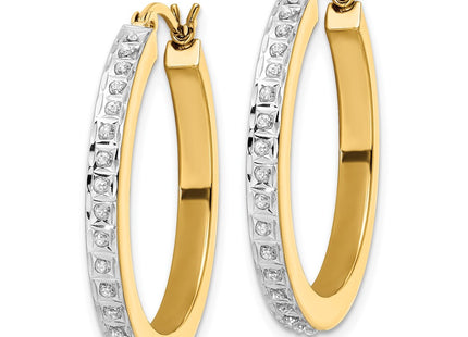 SS/Gold Plated Earrings Style QDF191 - Classique Jewelry Inc.
