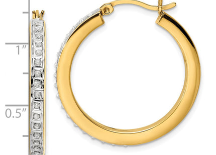 SS/Gold Plated Earrings Style QDF191 - Classique Jewelry Inc.