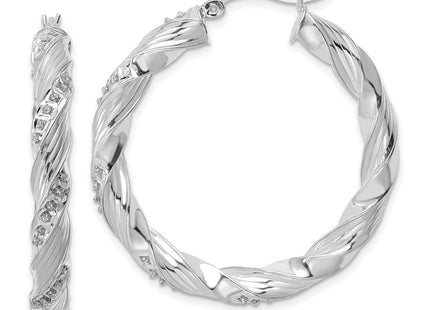 Sterling Silver Earrings Style QDF193 - Classique Jewelry Inc.