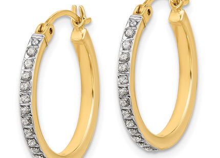 SS/Gold Plated Earrings Style QDF207 - Classique Jewelry Inc.