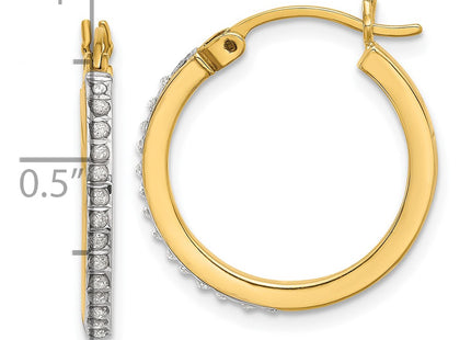 SS/Gold Plated Earrings Style QDF207 - Classique Jewelry Inc.