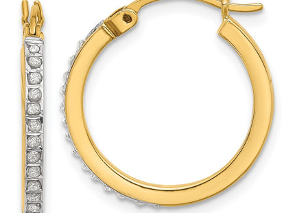 SS/Gold Plated Earrings Style QDF207 - Classique Jewelry Inc.