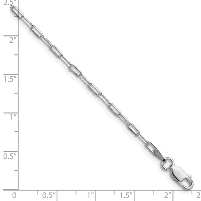 Sterling Silver Rhodium-plated D/C Forzantine Bracelet, 7 x 2.15mm