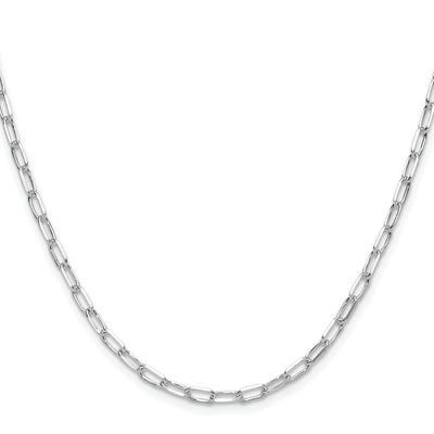 Sterling Silver Rhodium-plated D/C Forzantine Chain, 16 x 3.15mm