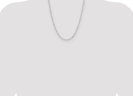 Sterling Silver Rhodium-plated D/C Forzantine Chain (Style QDFC080R-22)