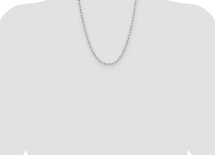 Sterling Silver Rhodium-plated D/C Forzantine Chain (Style QDFC100R-22)