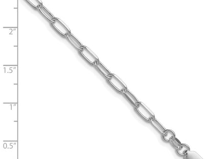 Sterling Silver Rhodium-plated D/C Forzantine Chain (Style QDFC100R-8)