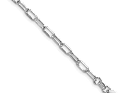 Sterling Silver Rhodium-plated D/C Forzantine Chain (Style QDFC100R-8)