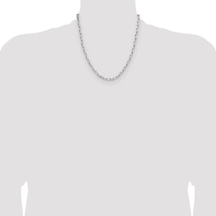 Sterling Silver Rhodium-plated D/C Forzantine Chain (Style QDFC120R-20)