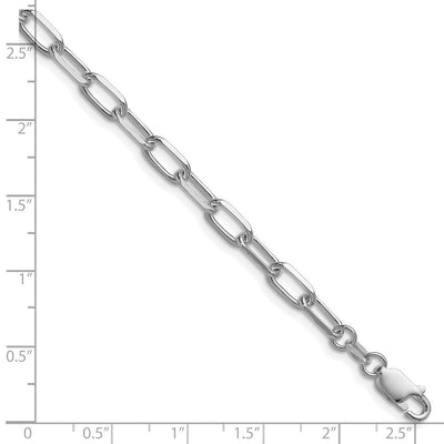 Sterling Silver Rhodium-plated D/C Forzantine Bracelet, 7 x 4.65mm