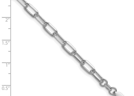 Sterling Silver Rhodium-plated D/C Forzantine Chain (Style QDFC120R-8)