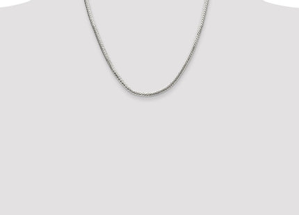 Sterling Silver Polished Double Oval Flat Chain (Style QDOF080-20)