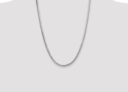 Sterling Silver Polished Double Oval Flat Chain (Style QDOF080-24)