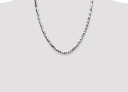 Sterling Silver Polished Double Oval Flat Chain