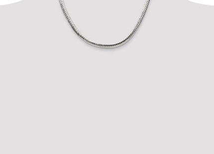 Sterling Silver Polished Double Oval Flat Chain