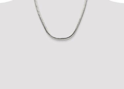 Sterling Silver Polished Double Oval Flat Chain