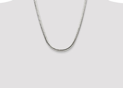 Sterling Silver Polished Double Oval Flat Chain