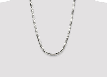 Sterling Silver Polished Double Oval Flat Chain