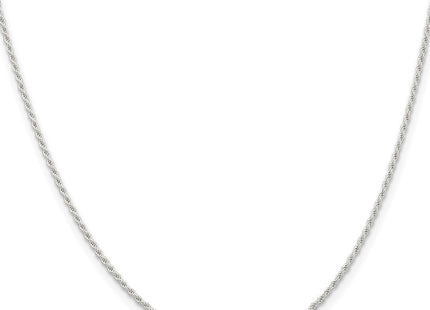 Sterling silver rope link anklet, further view
