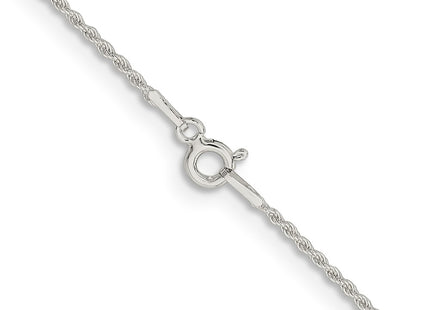 Sterling silver rope link anklet, additional view