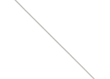 Sterling silver rope link anklet, alternate view