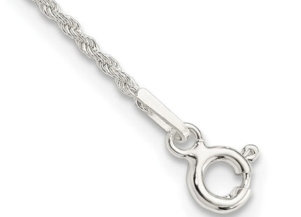Sterling silver rope link anklet