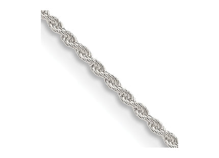Sterling silver rope link anklet, another view