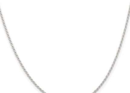 Sterling silver rope link chain, alternate view