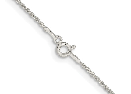 Sterling silver rope link chain, another view