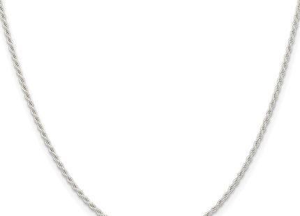 Sterling silver rope link chain, alternate view