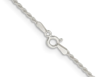 Sterling silver rope link chain, another view