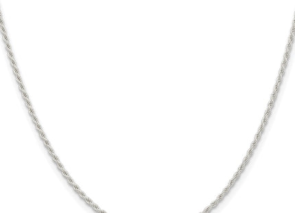 Sterling silver rope link chain, alternate view