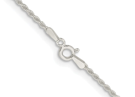 Sterling silver rope link chain, another view