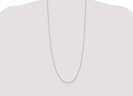 Sterling Silver Rhodium-plated Solid Rope Chain, 30 x 1.5mm