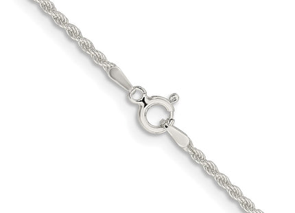 Sterling silver rope link anklet, another view