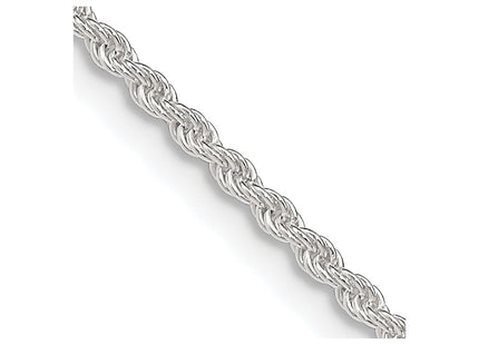 Sterling silver rope link anklet